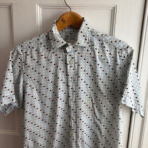 Etro Men's Geometric Print Short Sleeve Shirt
